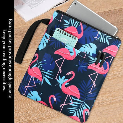 DSIUE Book Sleeve Book Protector Book Lovers Gifts Book Covers for Paperbacks with Zipper,11.4 X 9 Inch