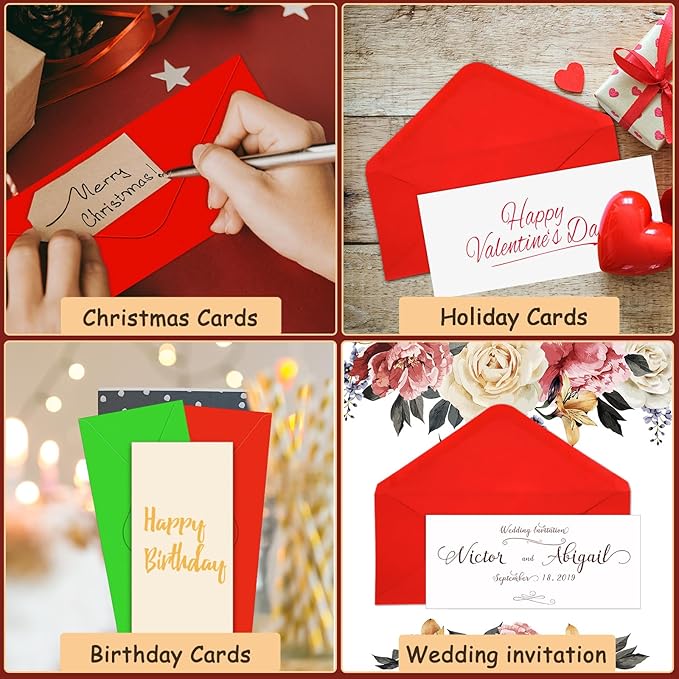 500 Pcs #10 Business Envelopes Adhesive Standard Envelopes Colored Envelopes for Office Check Invoices Letters Letterhead Invitations Announcements 4-1/8 x 9-1/2'' (Cute Color)