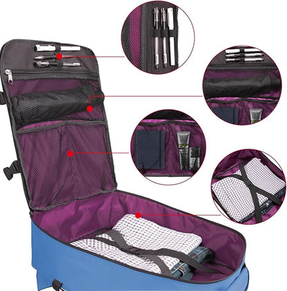 Small Carry-on Backpack Flight Approved Lightweight Casual Laptop Backpack MacBook Pro 16 Travel Gym Sport Daypack, Light Blue