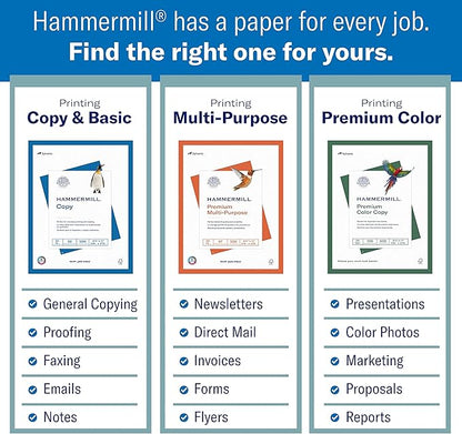 Hammermill Cardstock, Premium Color Copy, 80 lb, 19 x 13-1 Pack (250 Sheets) - 100 Bright, Made in the USA Card Stock, 133241R