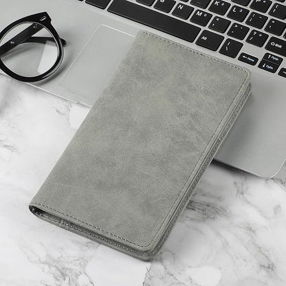 MaxGear Business Card Organizer, 240 Cards Book Portable Business Card Holder for Men & Women, Professional PU Credit Cards Binder File Storage, Dark Gray