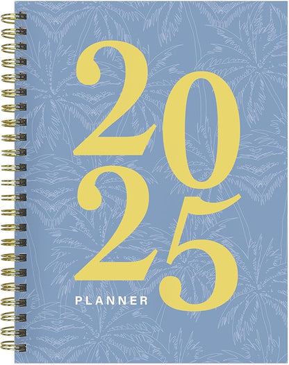 TF PUBLISHING 2025 Italian Sky Medium Weekly Monthly Planner - Habit & Task Trackers - Planner Monthly and Weekly with Organizer Stickers - 12 Month Calendar Planner - 6.5" x 8"