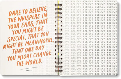 Compendium Spiral Notebook - There is a voice that doesn't use words. Listen. — A Designer Spiral Notebook with 192 Lined Pages, College Ruled, 7.5”W x 9.25”H