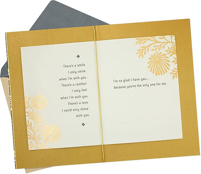 Hallmark Romantic Valentine's Day Card (Only One for Me) for Anniversary, Love, Romantic Birthday, Sweetest Day