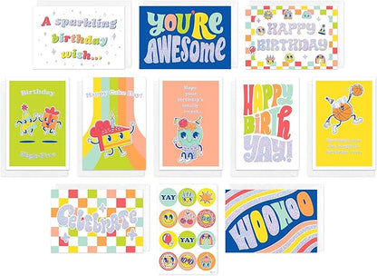 American Greetings 10-Count Kids Birthday Card Bundle with Envelopes