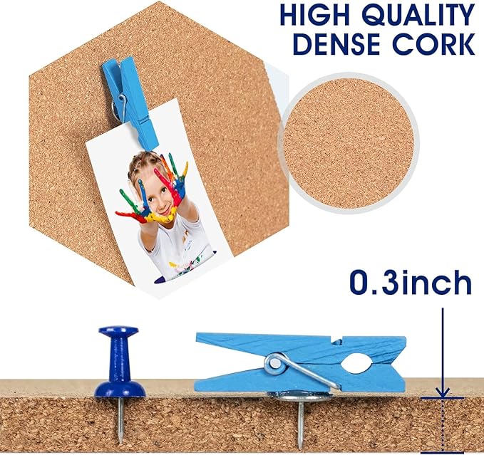 Square Cork Bulletin Board Tiles - SVOPY 8Pack Extra Thick 12x12 Inches Cork Board Tiles for Wall for Home Office Decor, Cork Sheet,School Message Board and Decorative Display Boards