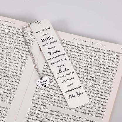 National Boss Day Gifts Boss Day Appreciation Gift for Women Men Bookmark for Leader Mentor Boss Manager Coworker Friend Colleagues Promotion Farewell Going Away Retirement Christmas Stocking Stuffers