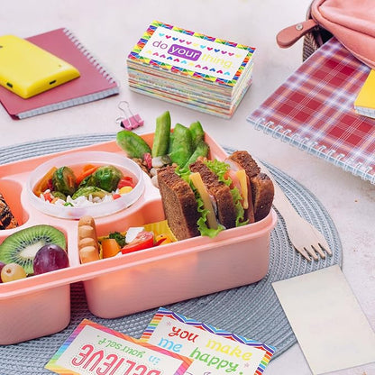 Jinei 300 Inspirational Affirmation Cards Positive Motivational Cards Small Mini Encouragement Quotes for Women Mother's Day Church(Rainbow Style)