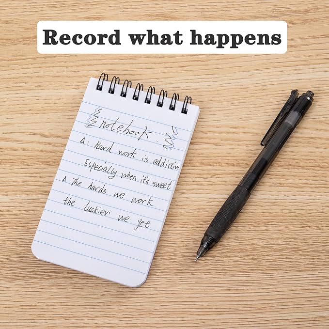 12 pcs Pocket Notebook Small Notepad Pocket Notepad Small Spiral Notebooks 3X5Inches (12pac)