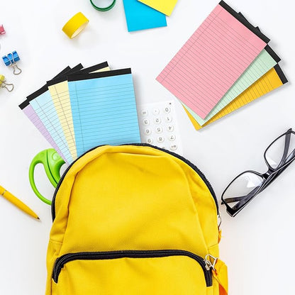 VITEVER Note Pads 5x8,[7 Pack] Colorful Narrow Ruled Legal Pads,Micro Writing Pads Perforated Lined Note Paper for Study,Office,To-Do Lists,30 Sheet/notepad, Multicolor