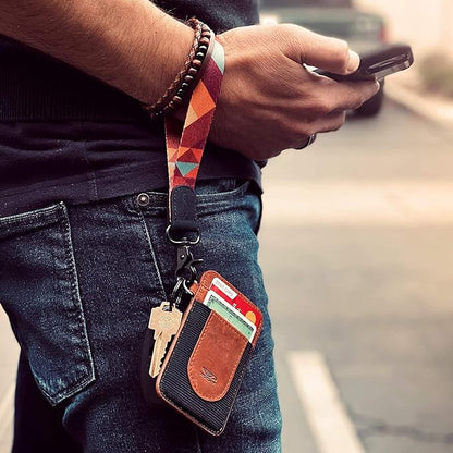 POCKT Lanyard for Keys Wristlet Strap Key Chain Holder for Men and Women - Cool Hand Wrist Lanyards for Keys and Wallets