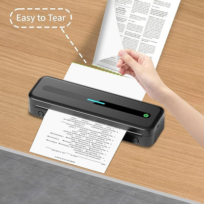 200 Sheets Thermal Printer Paper 8.5''×11'' US Letter Size Thermal Paper Compatible with Peripage, Munbyn, Jadens, HPRT, Phomemo Letter Portable Printer, Folded, Continuous, Perforated Thermal Paper