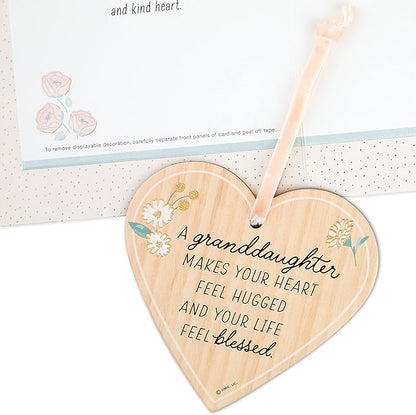 Hallmark Birthday Card for Granddaughter (Removable Heart Ornament)
