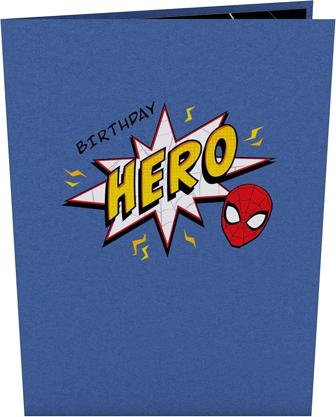 Lovepop Pop-Up Marvel Card - Birthday 3D Spiderman Greeting Card for Boys, Men, Son - Hero - 5" x 7" Card - Blank Note Card & Envelope Included