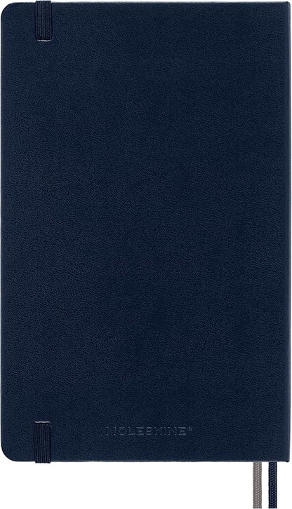 Moleskine Classic Expanded Notebook, Hard Cover, Large (5" x 8.25") Ruled/Lined, Sapphire Blue, 400 Pages