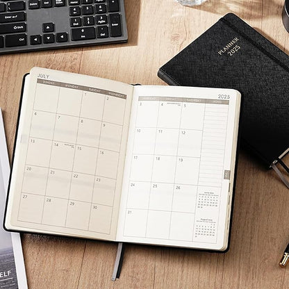 2025 Planner - Planner 2025 Weekly and Monthly with Stickers, JAN. 2025 - DEC. 2025, 5.75" X 8.25", 2025 Calendar Planner Premium Paper, Pen Holder, Inner Pocket and 44 Notes Pages
