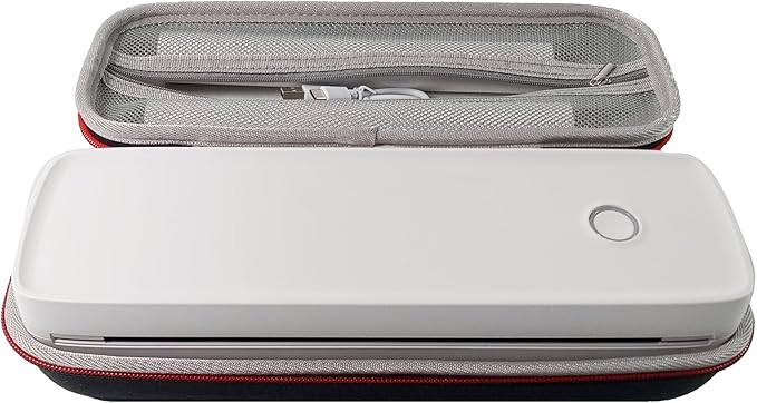 IOOIOO A80 Portable Printer no Ink Inkless Bluetooth Wireless Compact Small for 8.5x11 Letter Size Thermal Paper(impresora portátil),for iPhone Android Mobile Phone Laptop PC,Home Office Travel-White