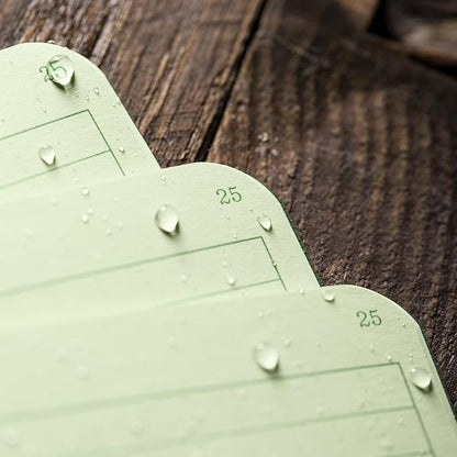 Rite in the Rain Weatherproof Stapled Notebook, 4 5/8" x 7", Green Cover, Universal Pattern, 3 Pack (No. 971FX)