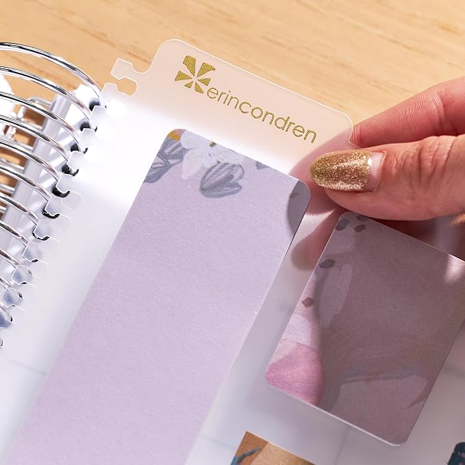 Erin Condren Universal Snap-in Stylized Sticky Notes - Bold Blooms | 9 Pads, 20 Sheets Each, 180 Sticky Notes Total