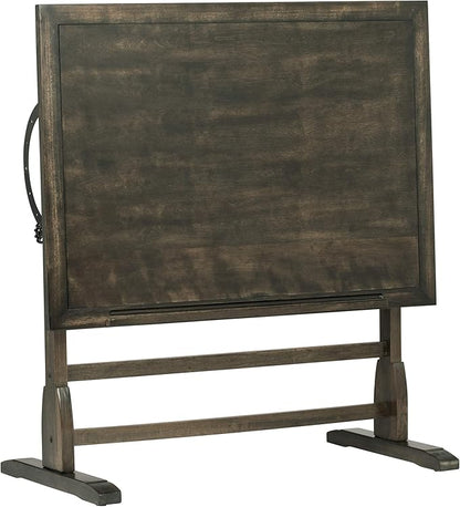 Studio Designs Vintage Drawing/Drafting Table with Pencil Ledge - 42" W x 30" D - Distressed Black - Adjustable Tilting Top