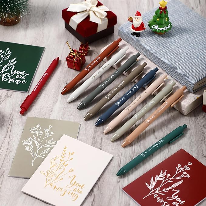 60 Pcs Inspirational Notebooks Motivational Mini Notepads Bulk Aesthetic Mini Notebook with Pen Employees Appreciation Gifts for Social Worker Coworkers Teachers Office (Joyous Colors)