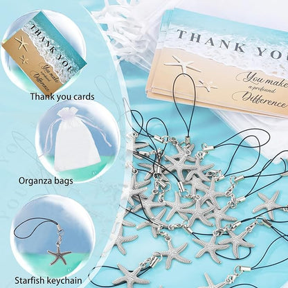 Employee Appreciation Gifts Bulk 30 Starfish Story Card Thank You Gifts for Coworkers You Make a Profound Difference Notecards Teacher Volunteer Nurse Appreciation Gift(Silver)