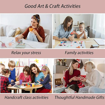 Ergonomic Diamond Art Pen with 8 Pcs Diamond Art Bookmarks Kit for Adult, DIY Diamond Paint Corner Book Makers Set, Small Diamond Art Kits, Paint by Art Crafts Kit Gifts(Floral 8)