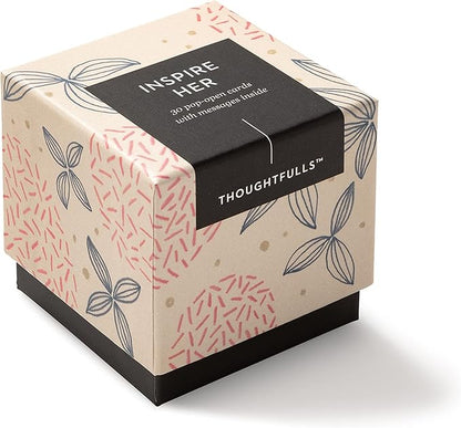 Compendium ThoughtFulls Pop-Open Cards — Inspire Her — 30 Pop-Open Cards, Each with a Different Inspiring Message Inside