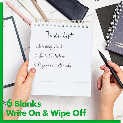 40 Pages Funny Desk Sign, 34 Different Fun and Flip-Over Messages plus 6 Erasable Blank Pages, Funny Desktop Flip Book for Office Gifts Desk Accessories (Animal Design)