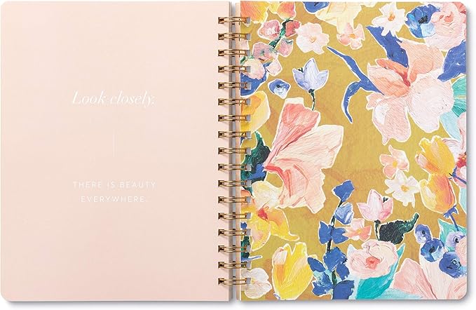 Compendium Spiral Notebook - Life Is Beautiful — A Designer Spiral Notebook with 192 Lined Pages, College Ruled, 7.5”W x 9.25”H