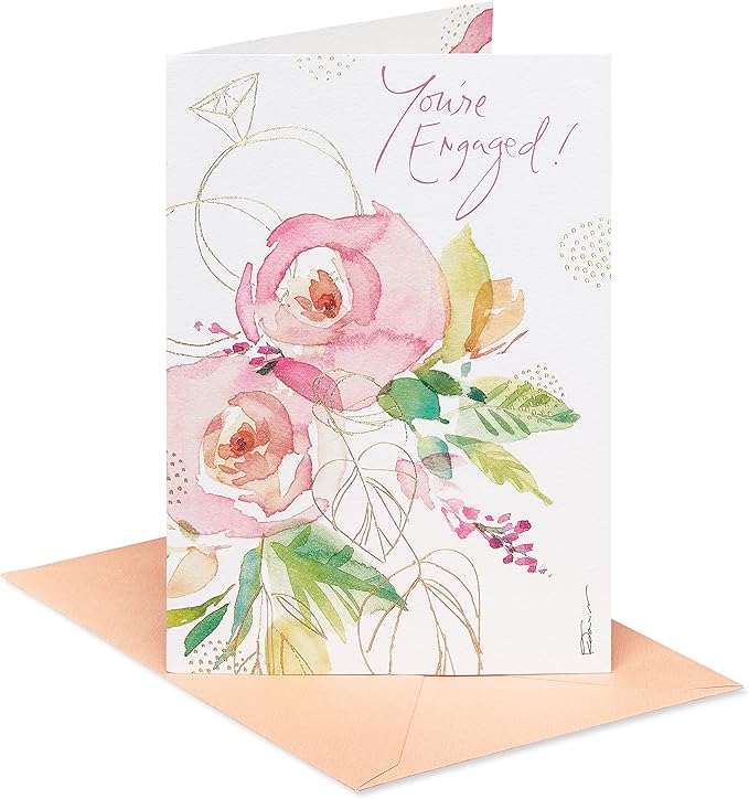 American Greetings Engagement Card - Designed by Kathy Davis (Sweet and Special)