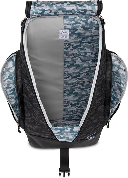 Skyway Luggage Rainier Weekender Backpack, Eco-Friendly, Made of 100% rPET Travel Laptop Bag for Women & Men, Flight Approved Carry On Bag, 43L, Kohala Black