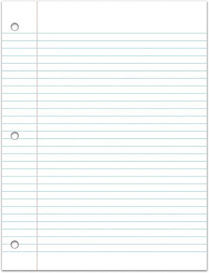 C-Line Filler Paper, College Ruled, White, 100 Sheets, (22031)