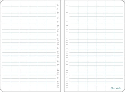 Rite in the Rain Weatherproof Side Spiral Notebook, 4.625" x 7", Yellow Cover, Level Pattern (No. 313)