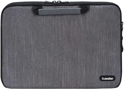 iCozzier Handle 11-11.6 Inch Laptop and iPad Case/Electronic Accessories Storage Bag 11”Laptop Sleeve for Ultrabook/Notebook/Netbook/MacBook - Grey