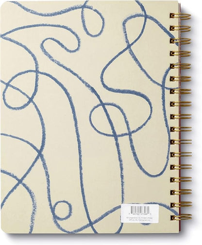 Compendium Spiral Notebook - The map to where she’s going is written on her heart. — A Designer Spiral Notebook with 192 Lined Pages, College Ruled, 7.5”W x 9.25”H