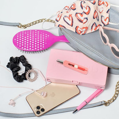 JubileeYarn Push Open Folding Safety Scissors - Pink - 1 Pair