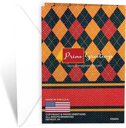 Prime Greetings Birthday Card Son, Made in America, Eco-Friendly, Thick Card Stock with Premium Envelope 5in x 7.75in, Packaged in Protective Mailer