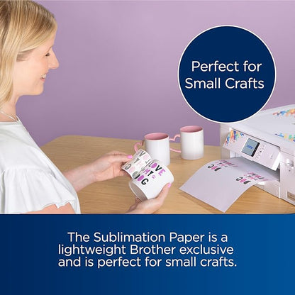Brother Sublimation Paper Pack (100 Sheets), white