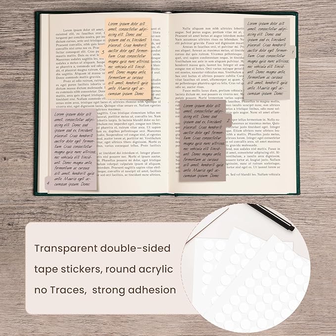 Sticky Notes Set, Sticky Notes Tabs, 920 Pack, Divider Sticky Notes, School Supplies, Office Supplies, Planner Sticky Notes, Sticky Note Dividers Tabs, Book Notes, Back to School Supplies (Blue-Large)