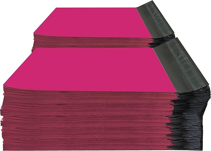 Colored Poly Mailers Pack of: Be creative with your packaging with Colored mailers (Pink, 6" x 9" pack of 1000)