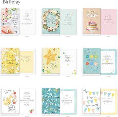 American Greetings 60-Count All Occasion Greeting Card Assortment with Storage Box, Dividers, Envelopes and Seals (Kathy Davis Designs)