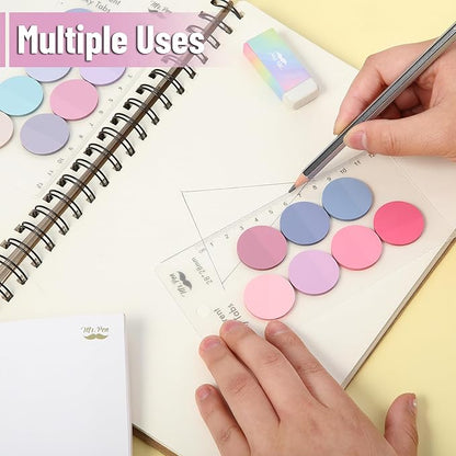 Mr. Pen- Transparent Sticky Note Set, 560Sheets, Colorful, Round Transparent Sticky Notes Set, Bible Sticky Notes Clear Sticky Notes Transparent, Bible Notes, Transparent Sticky Notes for Bible Study