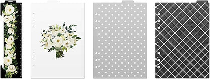 Discagenda Rosa Blanca Today Marker Ruler and Dividers Set for Planner Personal Organizer, Ringbound A5 (5.8x8.3in)