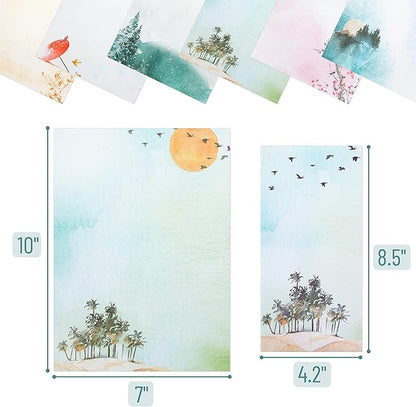 Mr. Pen- Boxed Stationary Letter Paper and Envelopes Set, 30 Stationary Papers+18 Envelopes, Stationery Sets, Stationary Set, Stationary Paper, Letter Stationery Set with Envelopes, Stationery Paper