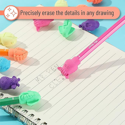 Mr. Pen- Animal Pencil Top Erasers, 60 Pack, Erasers, Pencil Eraser Tops, Pencil Toppers, Erasers for Pencils, Fun Erasers, Pencil Erasers Toppers, Cute Erasers for Kids, Easter Egg Fillers