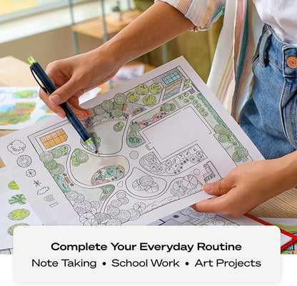 uni-ball Kuru Toga Mechanical Pencil with 0.7 mm Lead Refills & Pencil Erasers, HB #2