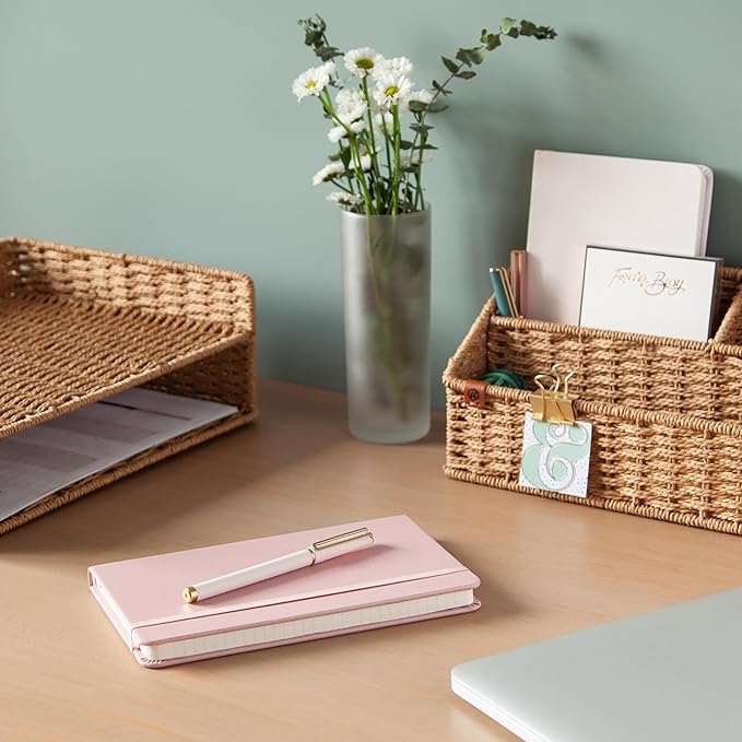 U Brands Catalina Felt Tip Pens, Set of 3, Soft Dye Colors and Soft Touch Finish, Medium (0.7 mm) Point, Black Ink