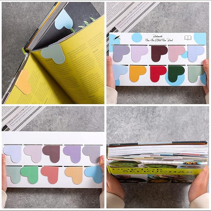 10 Pack Heart Cute Magnetic Bookmarks Bulk for Books, Assorted Magnetic Page Corner Bookmarks for Book Lovers,Kids,Women,Men,Teachers,Students,Birthday Christmas Graduation (Multicolor)