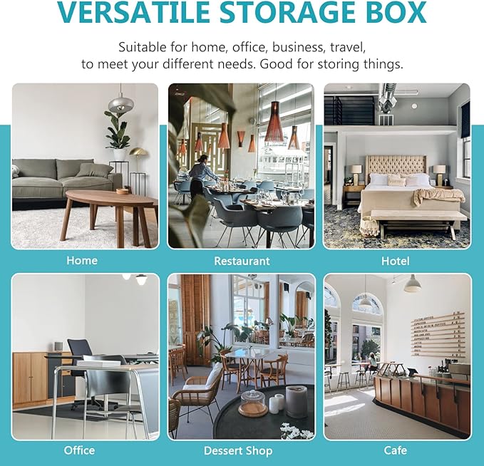 ERINGOGO Aluminum Briefcase - 11 Inch Hard Laptop Briefcases with Lock, Multifunctional Attache Case Black 37x28.5x7.5cm